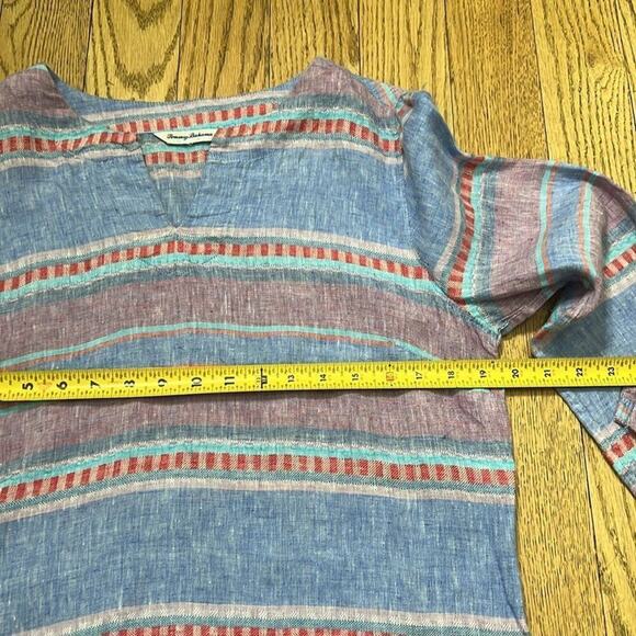 TOMMY BAHAMA PASTELL COLOR LINEN‎ TOP SIZE M - Picture 7 of 7